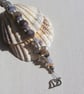 Botswana Agate Gemstone Crystal Beaded Bracelet "Mocha" - Image 3
