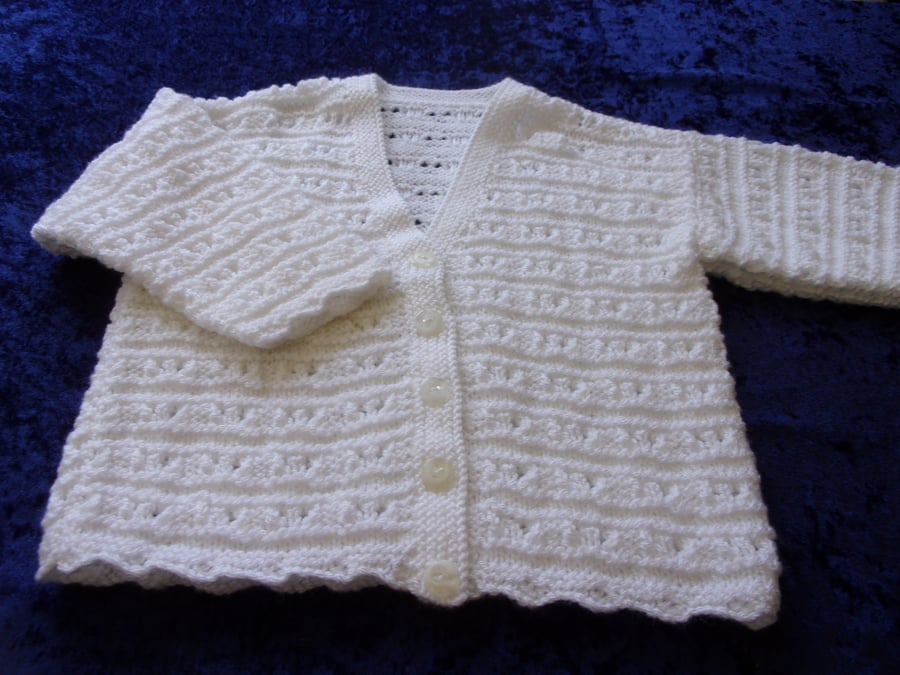 Lacy White Cardigan NEW PRICE