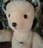 Acorn, collectable bear hand made from Alpaca wool fabric, Autumnal colours. - Image 6