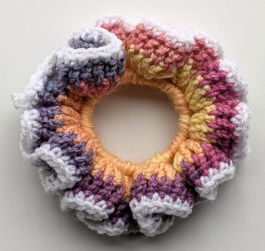 Crochet Hair Scrunchie
