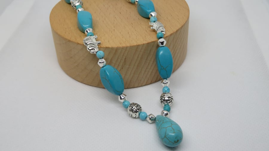 Elephant Parade Turquoise Necklace