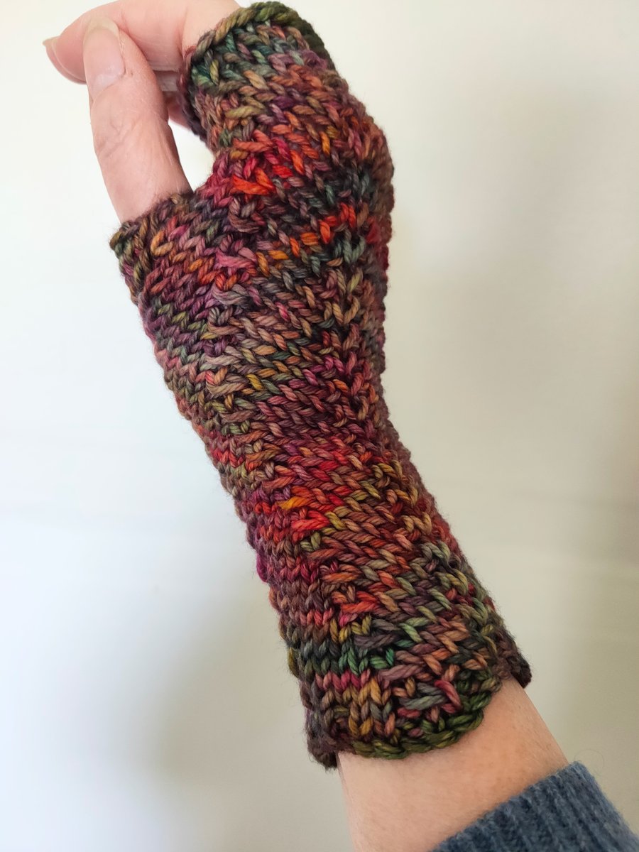 Hand Knitted Fingerless Gloves