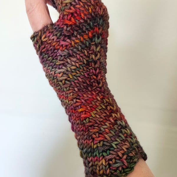 Hand Knitted Fingerless Gloves