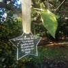 Memorial Graveside Star Plaque Memorial Tree plaque Cemetery Grave Plaque 
