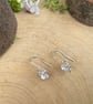 Handmade Silver Blossom Drop Earrings - Image 8