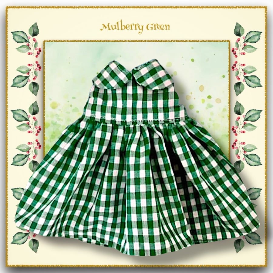 Green Checked Dress