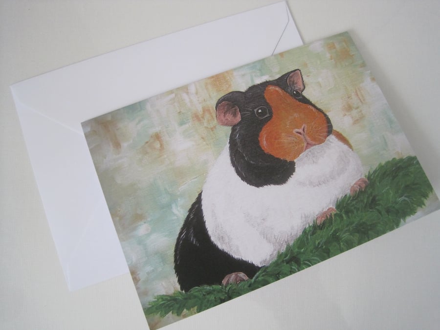 Guinea Pig Blank Greetings Card