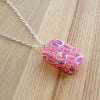 Chunky Orange Millefiori Polymer Clay Pendant
