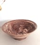 Pottery Bowl: food serving Terracotta and white  Serving Bowl, decorative