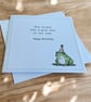 Funny Frog Birthday Card. Handmade Humorous Birthday Card. Quirky Card. - Image 5