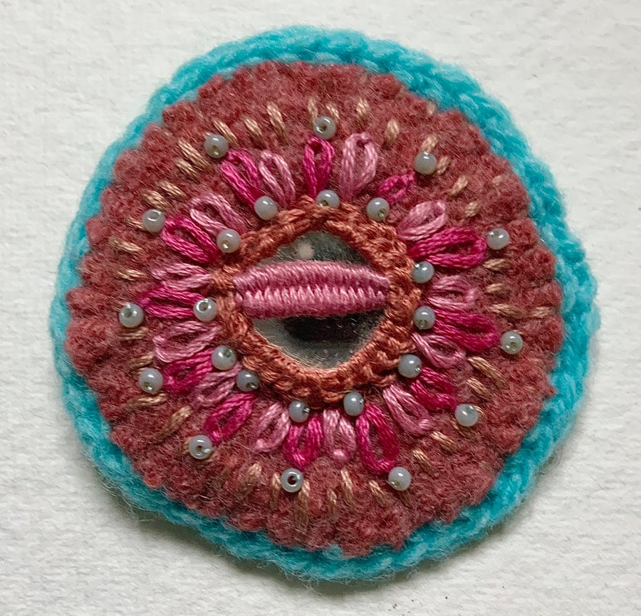 Textile Brooch 