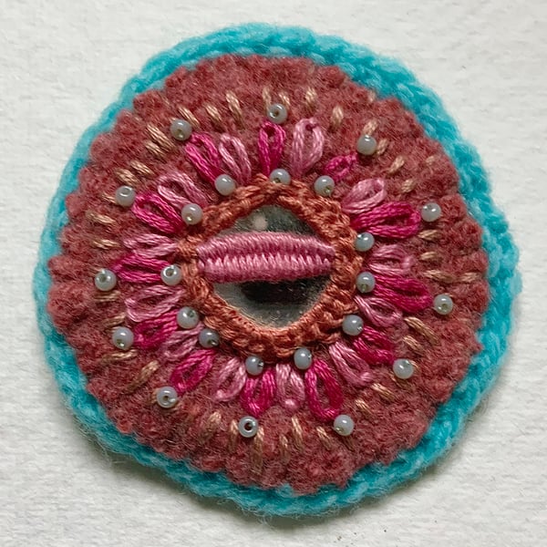 Textile Brooch 