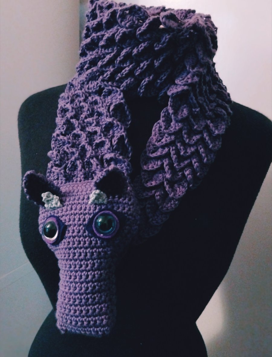 Purple Dragon Scarf