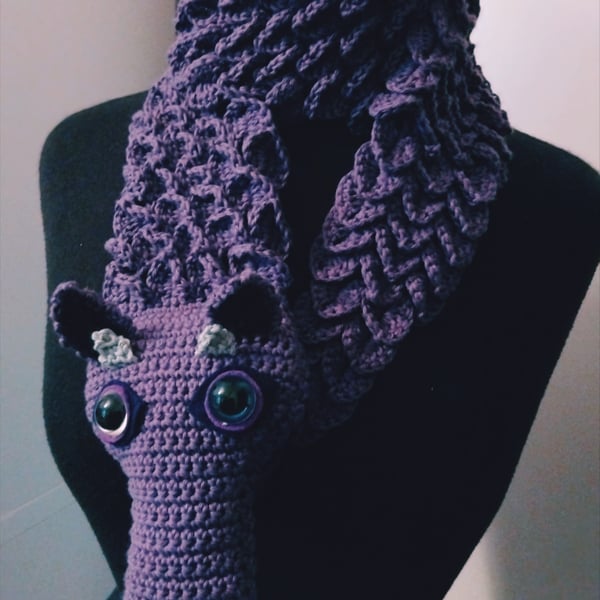 Purple Dragon Scarf