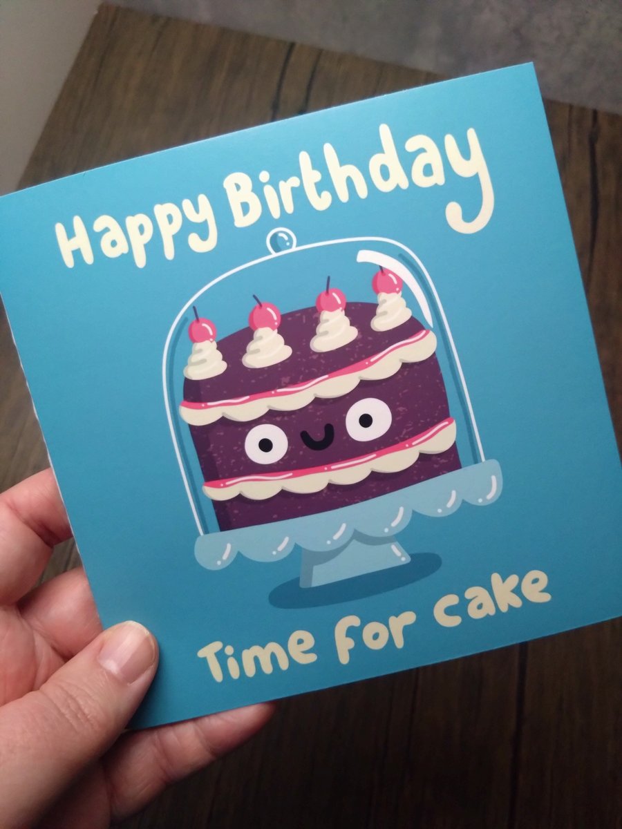 Birthday cake birthday card