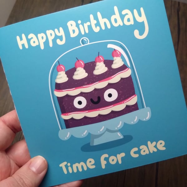 Birthday cake birthday card