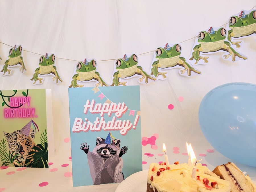 Frog Birthday Bunting