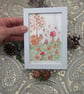 Red Squirrel and Toadstool hand-painted original watercolour painting framed  - Image 6