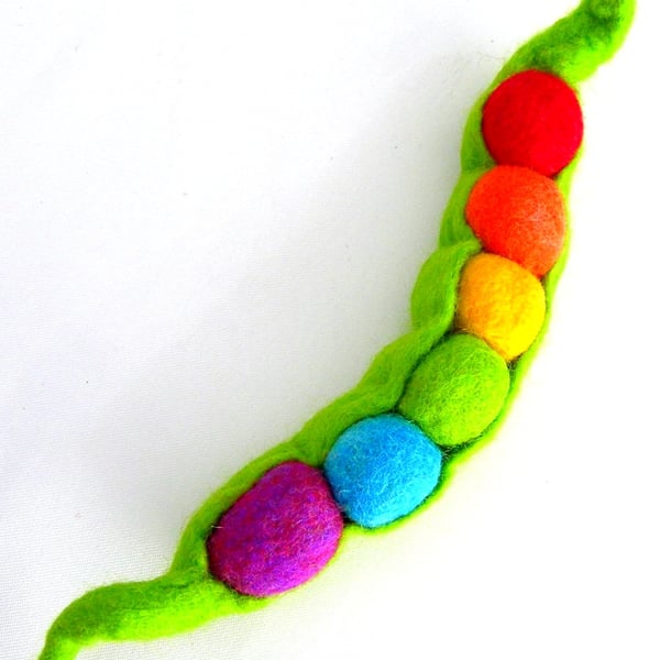   SALE...  Hand Felted, Wool Jewelry felted BROOCH -100% WOOL MERINO
