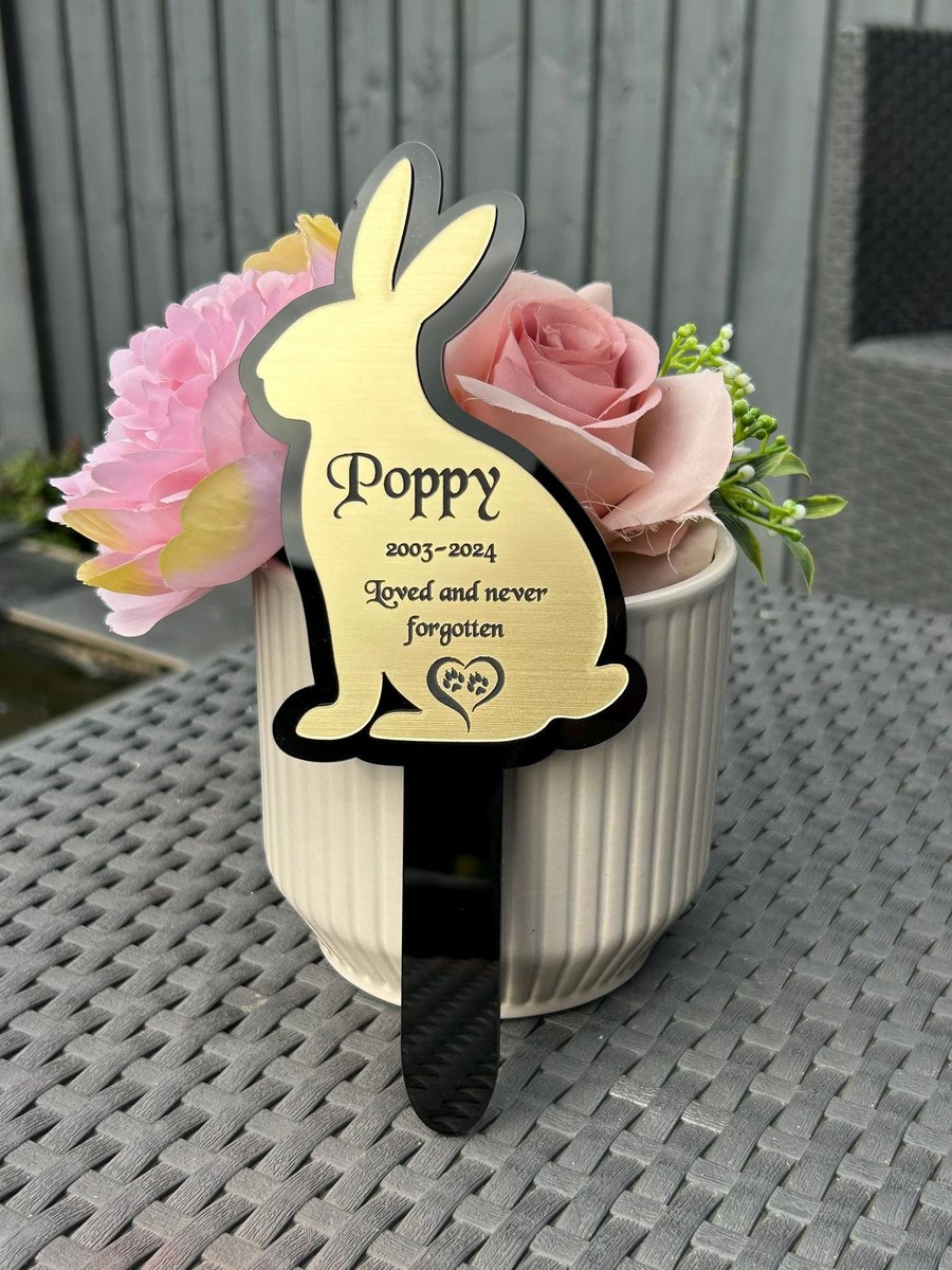 Personalised, Pet Memorial Plaques, for garden,Gift, Cat, Dog, Rabbit, Garden Si
