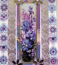 Purple Summer Flowers - Hand Crafted Decoupage Greeting Card - Blank 3073