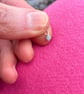 3mm Faceted Emerald Gemstone Charms with Sterling Silver  - Image 2
