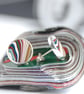 Dodge fordite stud earrings - Image 3