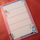 Alice in Wonderland Notepad, Perfectly Imperfect