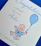 New Baby Congratulations Baby Balloon Birth Congratulations Card personalised