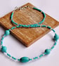 Turquoise Tides - Artisan Handmade Statement Set - Image 2