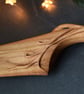 Bespoke custom order for Rini - Hand carved cherry wood wedding cake knife - Image 2