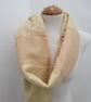 Peach Cream Scrap Fabric Voile Scarf - Image 5