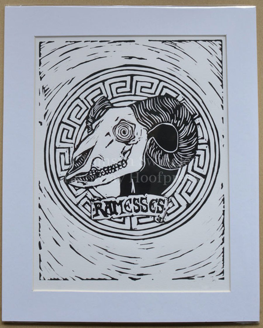 Ramasses - Lino Print - Limited Edition