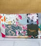 Large patchwork zipper pouch