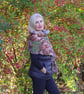 Handmade Nuno Felted Silk Scarf – Lightweight Floral Design - Image 3