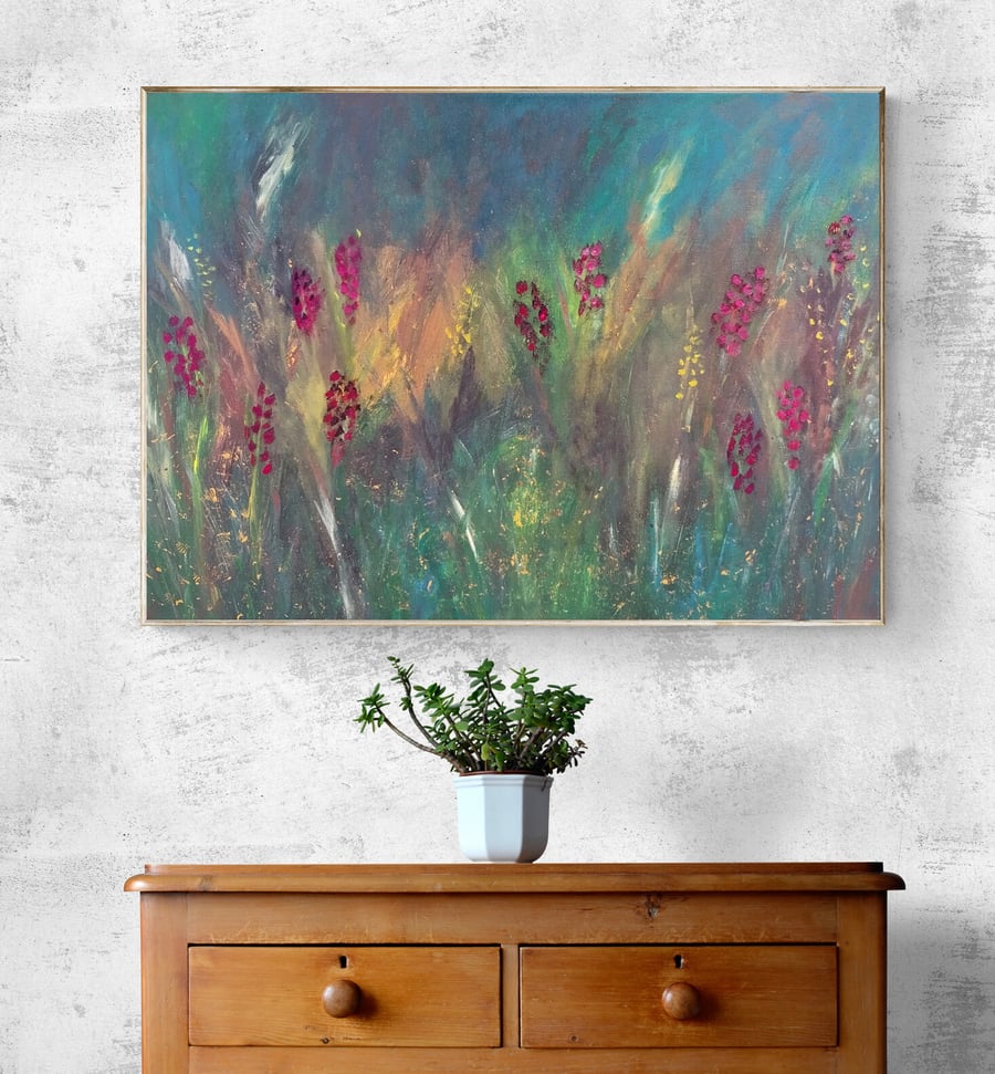 The Meadow Original Acrylic Painting 