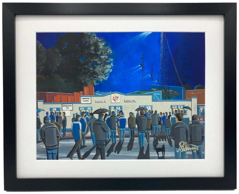 Cowdenbeath, Framed & Unframed Art Print Football Club FC, Central Park Gift