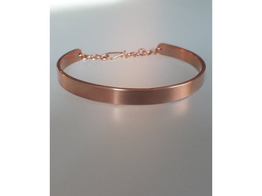Natural finish copper bracelet