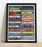 The Ultimate Movie Anthems Music Print - Iconic Movie Tracks in Cassette Form - Image 2