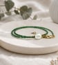 Forest Pearl Grace Necklace – Czech Seed Beads & Freshwater Pearl - Image 5