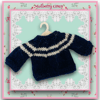 Navy and Grey Striped Jumper