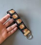 Hedgehog in plant pot wristlet keychain. Hedgehog keyring. Hedgehog wrist strap  - Image 4
