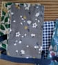Mini bunting handmade decoration in a blue and green colourway. - Image 4