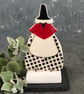 Ceramic Welsh lady - polka dots - Image 1