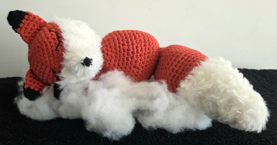 Sleeping Crochet Fox