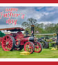  Happy Father's Day Steam Traction Engine Greeting Card A5 - Image 1