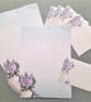 Letter Writing Paper Vase of Flowers, floral notepaper, pretty flower stationery - Image 2