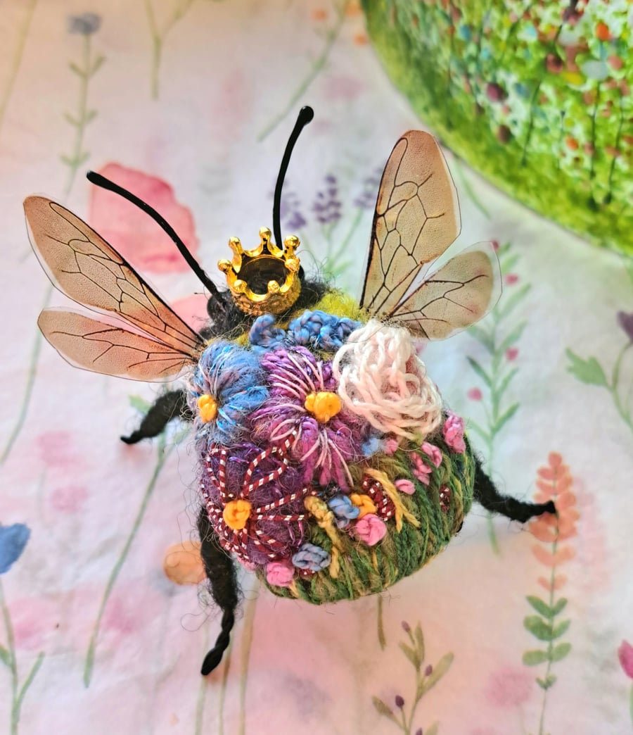 Embroidered Queen Bee 