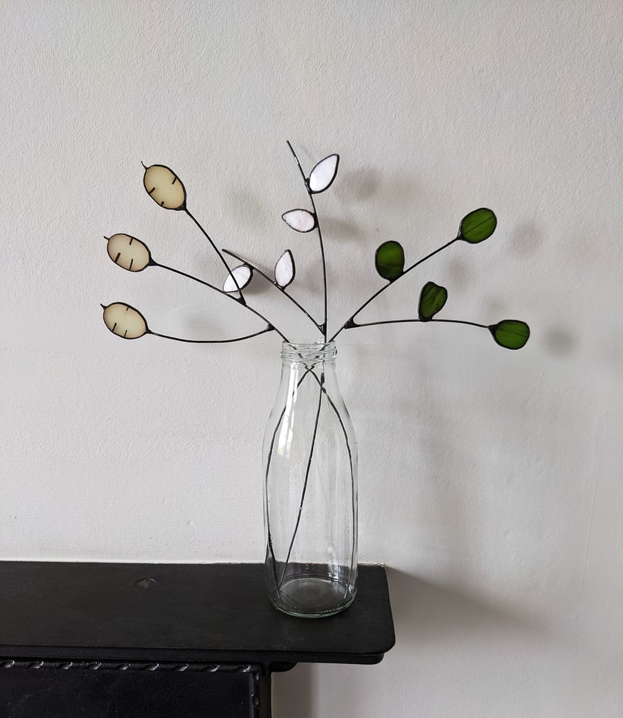 Stained Glass Flowers, Midi-Stems in Autumnal Colours, Valentines Bouquet