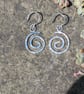 Sterling silver spiral earrings  - Image 2
